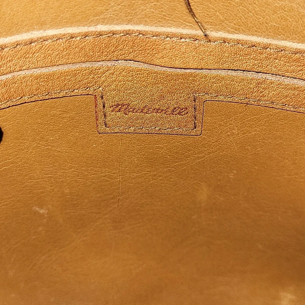 Madewell Small Classic Brown Leather Tote Bag